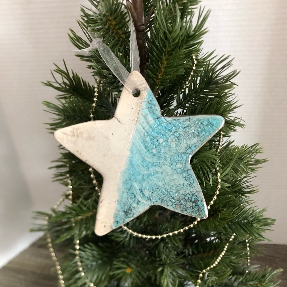 Handcrafted Ceramic Star Ornament
